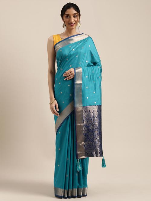 ethnic motifs woven saree - 17633615 - Very Small Image - 1