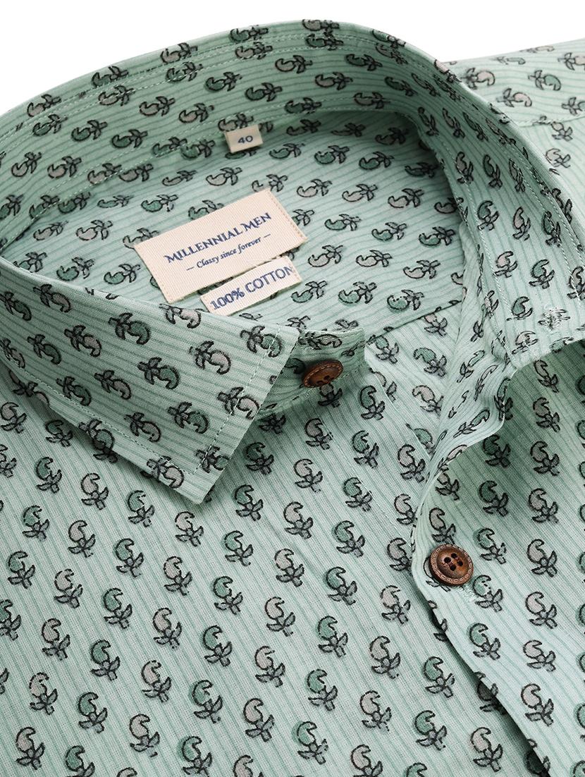 mens florals casual shirt - 17633948 - Standard Image - 4