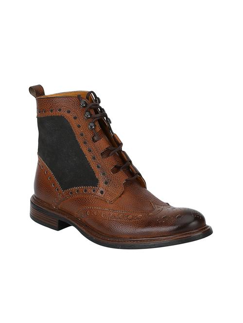 brown colored lace up boot - 17642170 - Very Small Image - 1