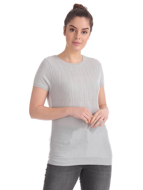 crew neck acrylic top  - 17645500 - Very Small Image - 1
