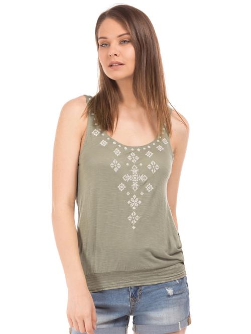 embroidered detail blouson top  - 17645599 - Very Small Image - 1