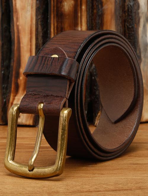 brunette brown leather belt - 17645996 - Very Small Image - 1