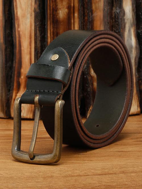 juniper green leather belt - 17645998 - Very Small Image - 1