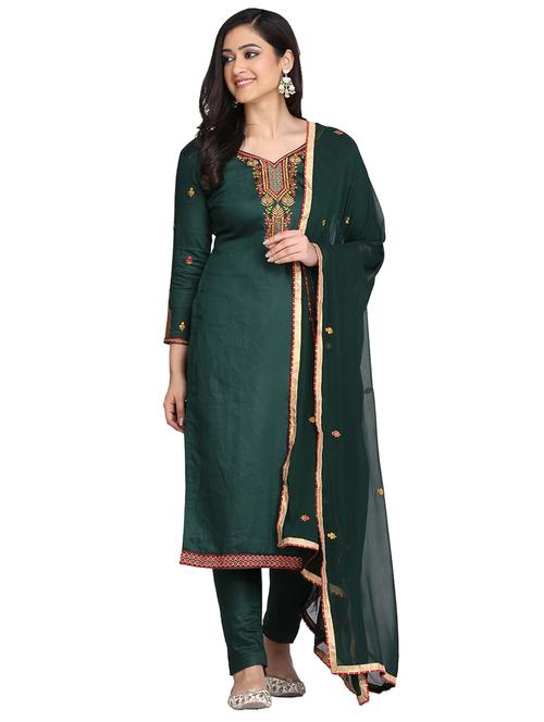 embroidered unstitched suit - 17646017 - Very Small Image - 1