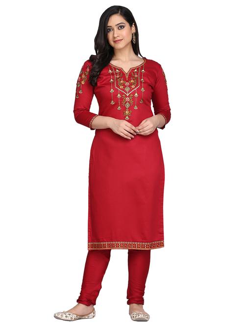 embroidered unstitched suit - 17646029 - Very Small Image - 1