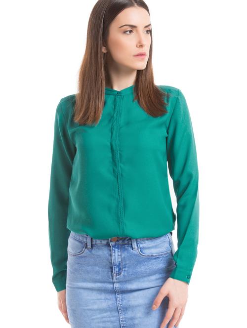 mandarin neck regular shirt  - 17646107 - Very Small Image - 1