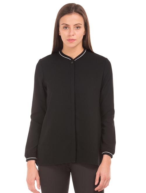 concealed placket solid shirt  - 17646160 - Very Small Image - 1