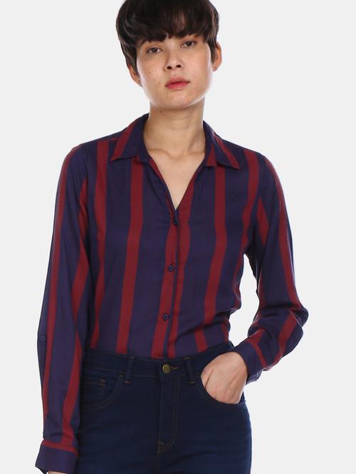 mens stripes casual shirt - 17646199 - Very Small Image - 1