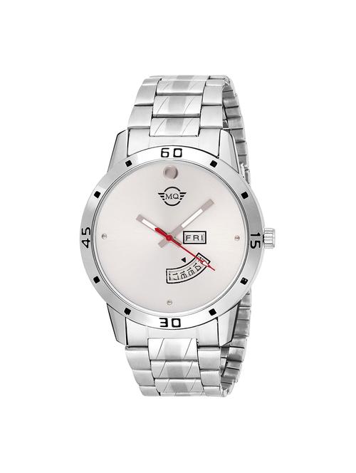 mutaqinoti silver stainless steel analogue style wrist watch for men - 17646244 - Very Small Image - 1
