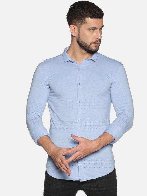 mens polka dots casual shirt - 17646768 - Very Small Image - 1