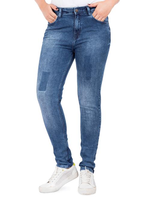 high rise stone washed jeans  - 17646819 - Very Small Image - 1