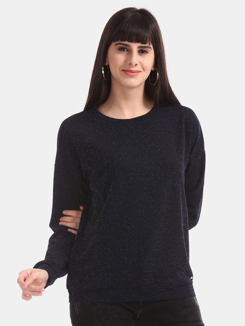 crew neck knit sweatshirt - 17647083 - Very Small Image - 1