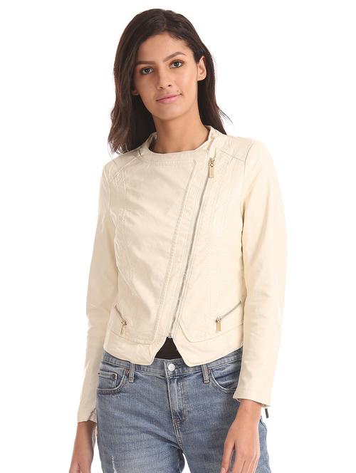 asymmetric zipper biker jacket - 17647160 - Very Small Image - 1