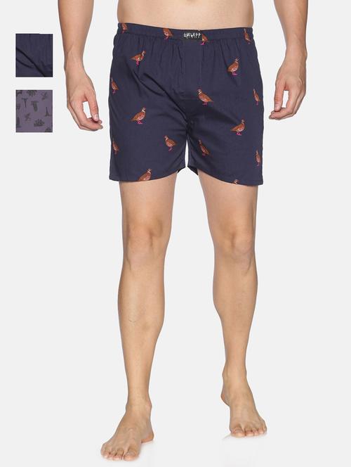 set of 2 multi colored printed boxers - 17648954 - Very Small Image - 1