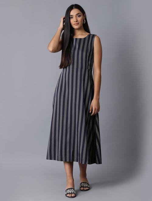 women's  striped dress - 17649396 - Very Small Image - 1