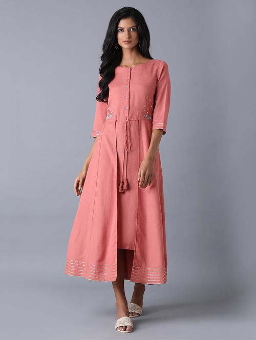 women's high low solid dress - 17649426 - Very Small Image - 1