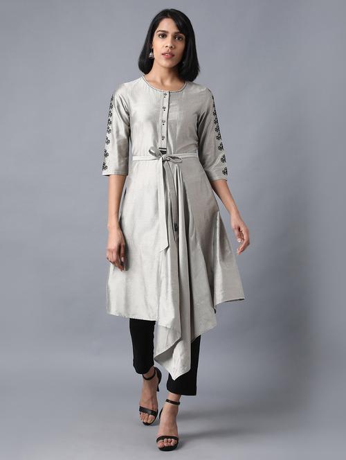 women's asymmetric kurta - 17649445 - Very Small Image - 1