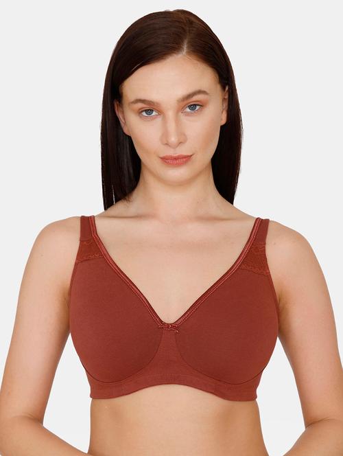 brown solid regular bra - 17649924 - Very Small Image - 1