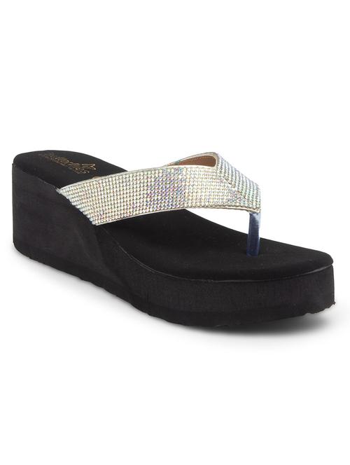 butterflies steps latest collection, comfortable wedges sandal for women's & girl's(silver)(ghs-0085slv-s3) - 17650465 - Very Small Image - 1