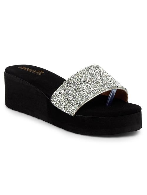 butterflies steps latest collection, comfortable wedges sandal for women's & girl's(silver)(ghs-0086slv-s3) - 17650469 - Very Small Image - 1