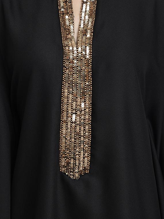 embellished asymmetric kaftan - 17651655 - Standard Image - 3