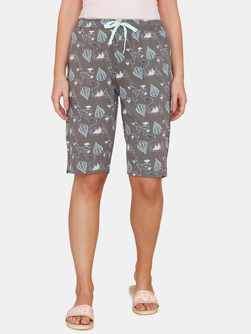 drawstring waist printed shorts  - 17652154 - Very Small Image - 1