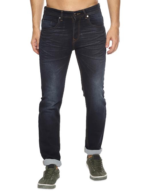 dark blue light washed denim jeans - 17652881 - Very Small Image - 1