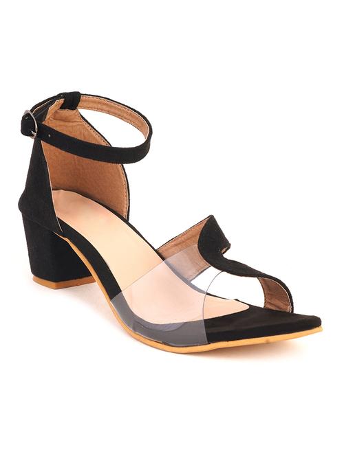 black suede ankle strap sandals - 17653005 - Very Small Image - 1
