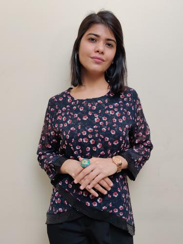 designer printed women top  - 17656464 - Very Small Image - 1