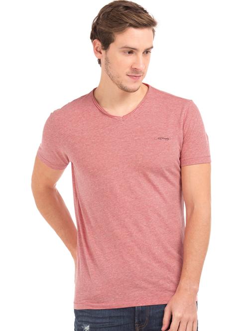 red melange t-shirt - 17656687 - Very Small Image - 1