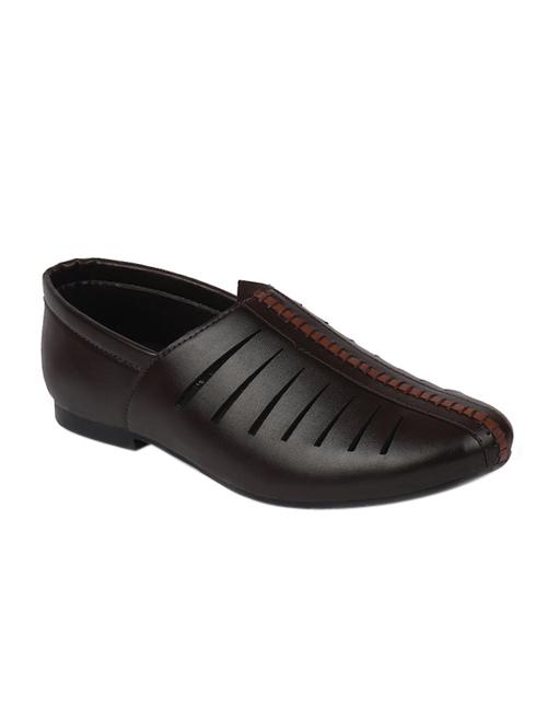 brown pu slip on jutis - 17656768 - Very Small Image - 1