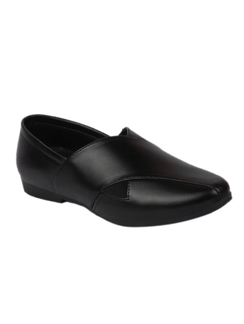 black pu slip on jutis - 17656776 - Very Small Image - 1