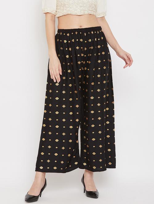 black rayon palazzos - 17656924 - Very Small Image - 1