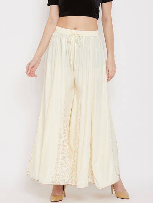 off-white printed flared palazzo - 17656980 - Very Small Image - 1