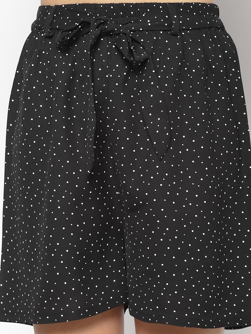 high rise polka dot shorts - 17661259 - Standard Image - 4
