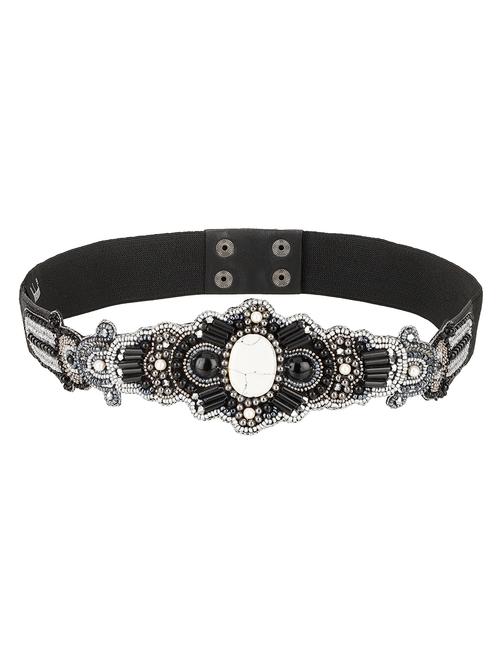 black embellished belt - 17662231 - Very Small Image - 1