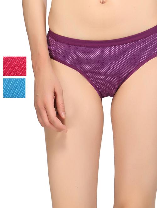 Pack Of 3 Solid Hipster Panty - 17662373 - Very Small Image - 1
