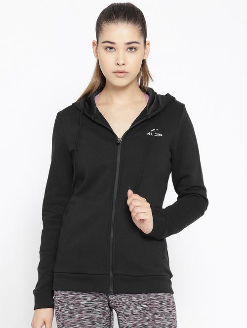 hooded neck solid jacket - 17664889 - Very Small Image - 1