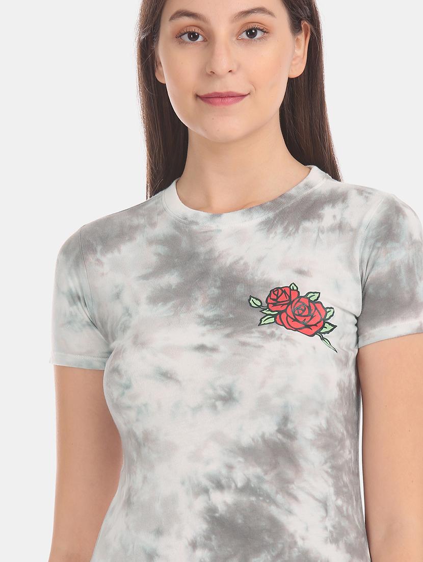 women's all over print crew neck t-shirt - 17665368 - Standard Image - 3