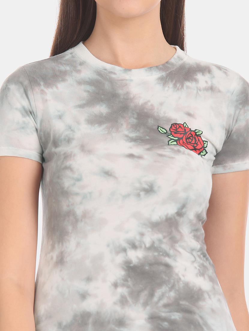 women's all over print crew neck t-shirt - 17665368 - Zoom Image - 5