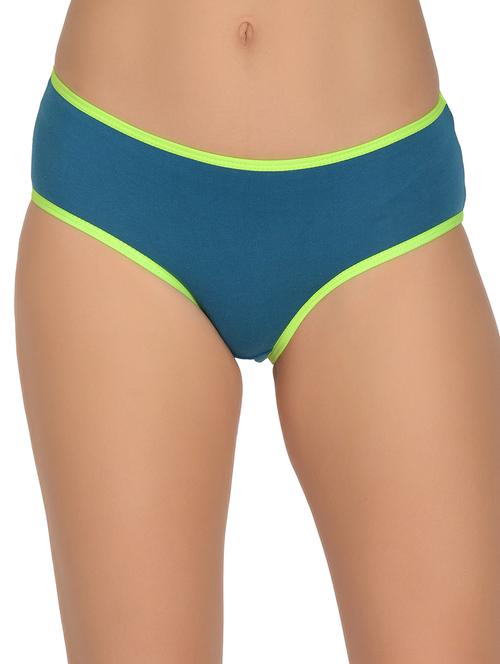 blue solid regular panty - 17666136 - Very Small Image - 1