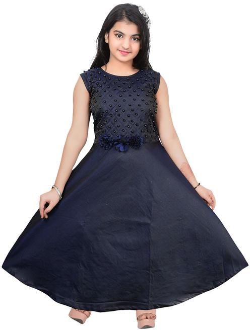 blue embellished  party gown - 17666535 - Very Small Image - 1