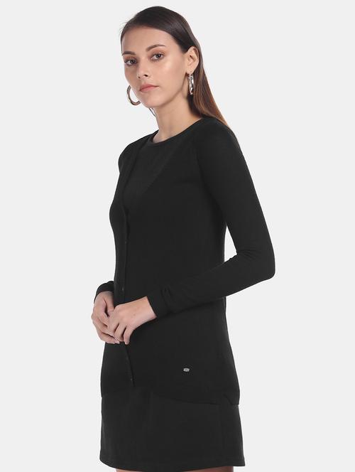 v-neck solid cardigan - 17666574 - Very Small Image - 1