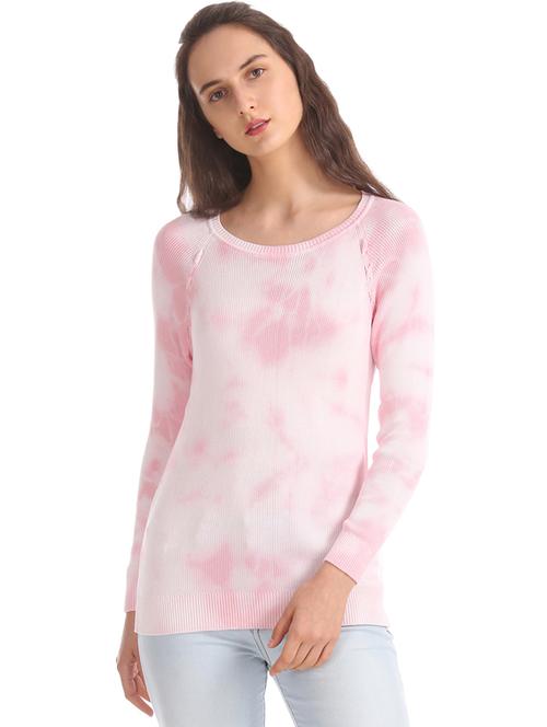tie & dye textured pullover - 17666618 - Very Small Image - 1