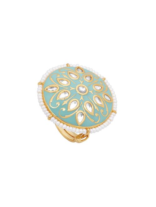 blue metal finger  ring - 17667087 - Very Small Image - 1