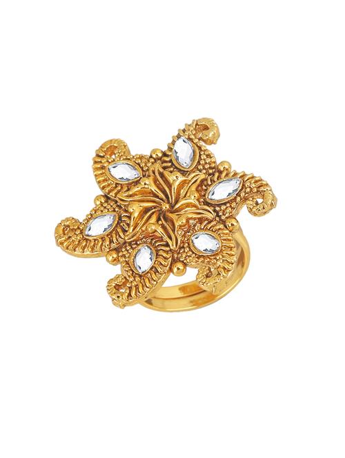 gold metal finger  ring - 17667099 - Very Small Image - 1