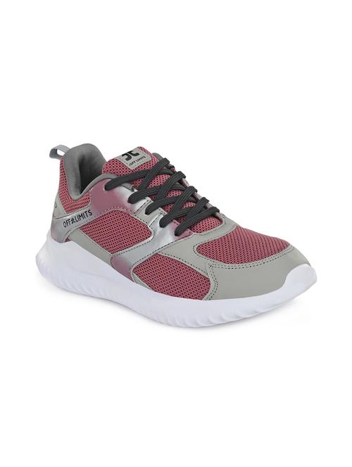 purple mesh laceup sports shoes - 17668761 - Very Small Image - 1