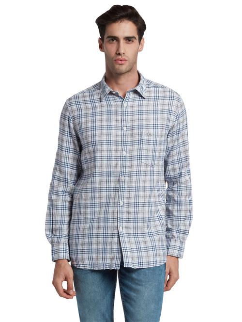 white checkered casual shirt - 17669967 - Very Small Image - 1