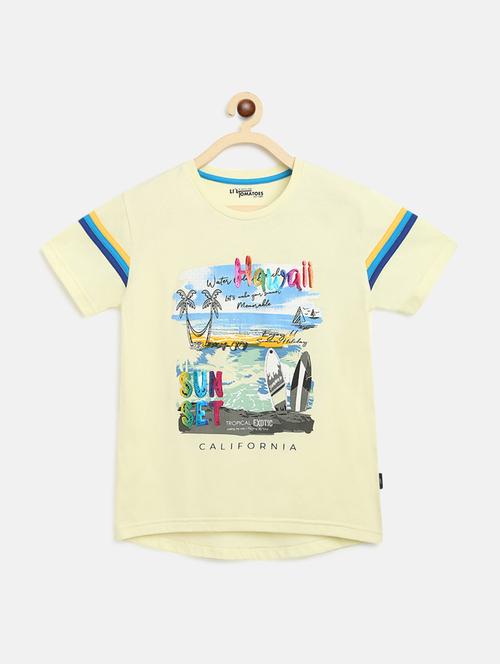 yellow graphic  t-shirt - 17672486 - Very Small Image - 1