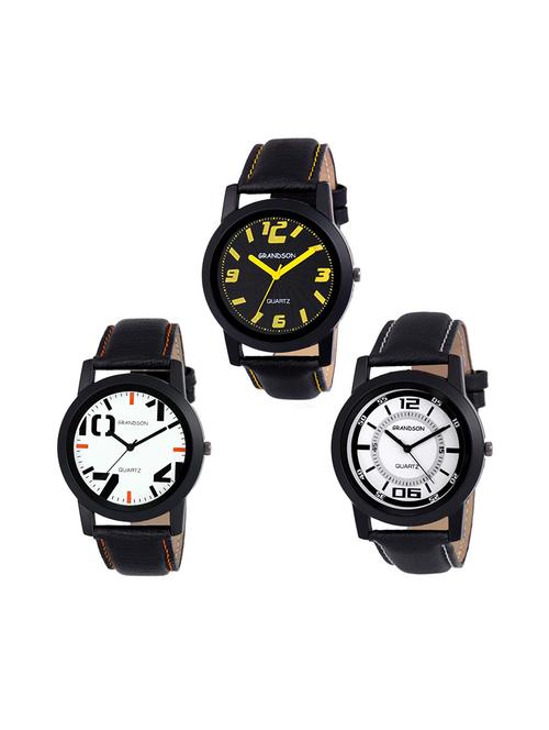 analog watches for men and boys - buy 2 get 1 free - 17672777 - Very Small Image - 1